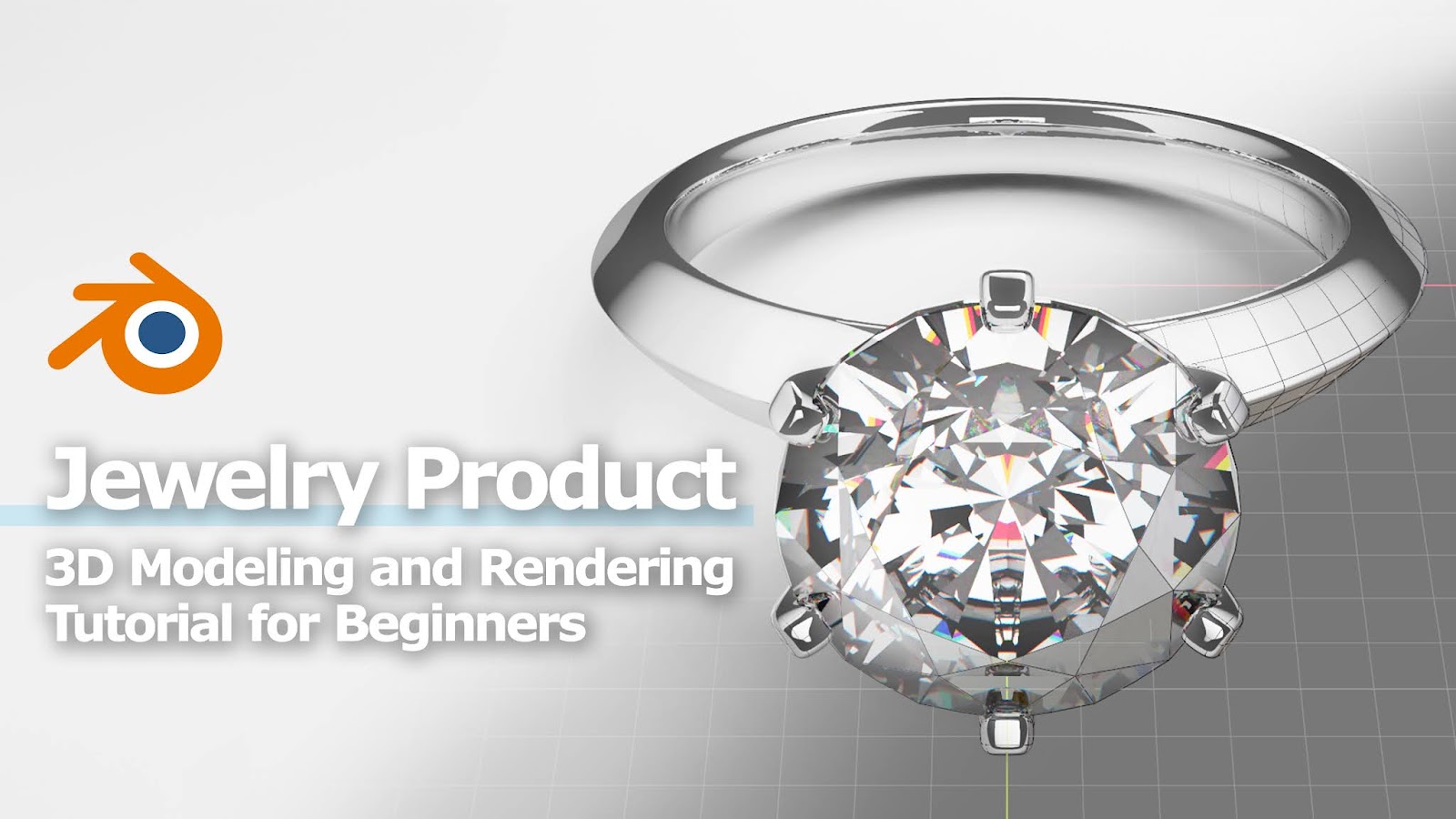 How to make Jewelry Product 3D Modeling and Rendering - Blender Tutorial for Beginners