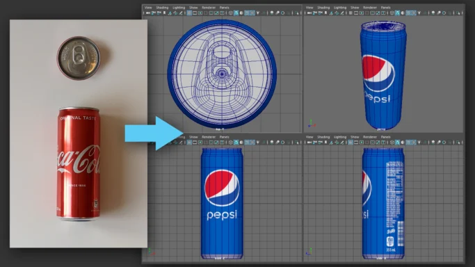 How to make a soda can in Maya
