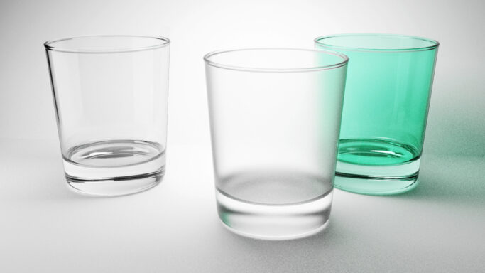 How to make transparent glass in Blender