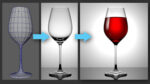 How to make wine glass in Maya