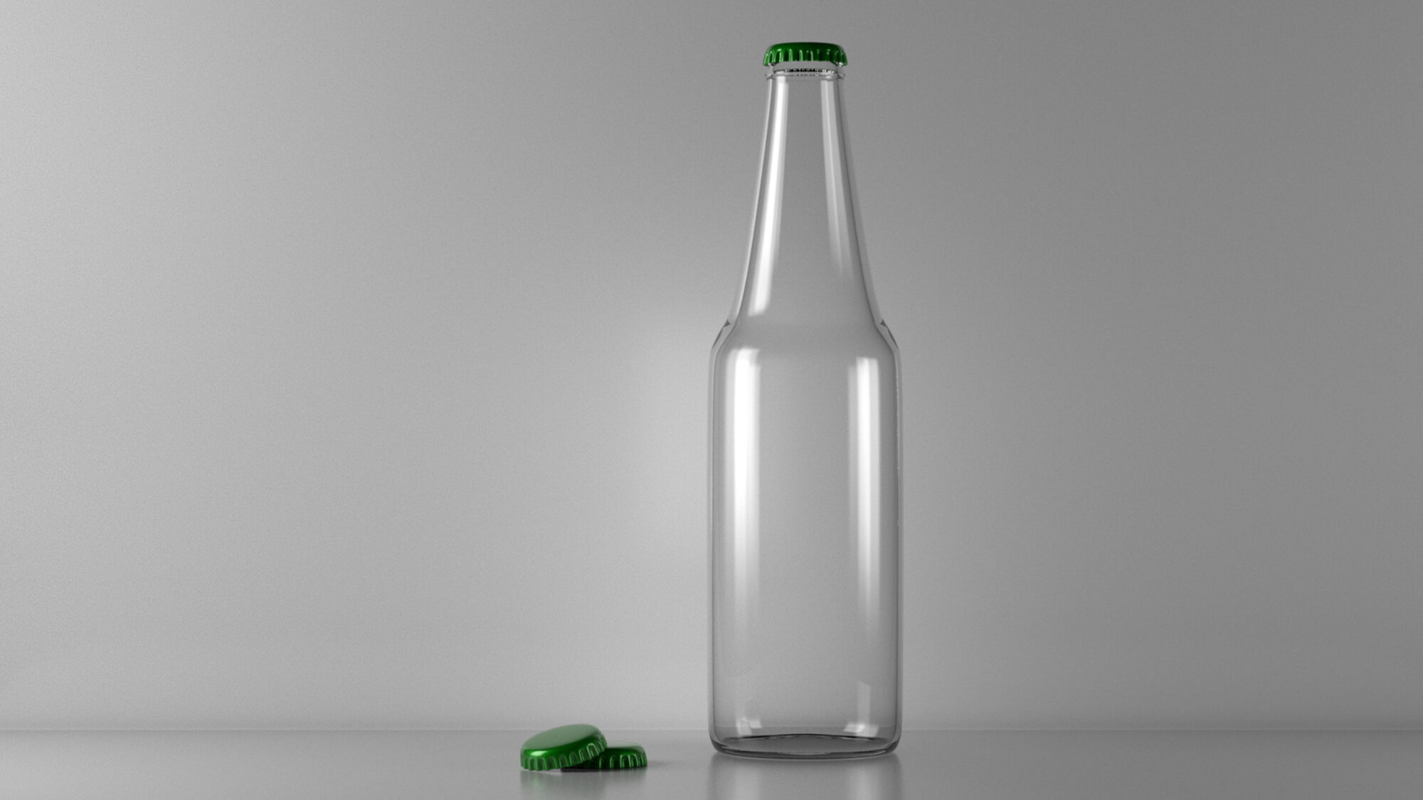 Beer Glass Bottle 3d model