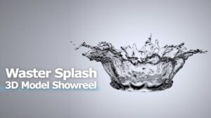 water splash 3d model download