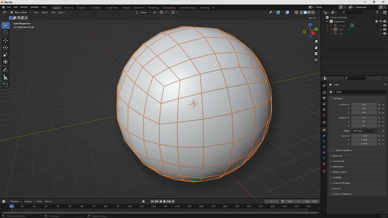 Blender Quad Sphere