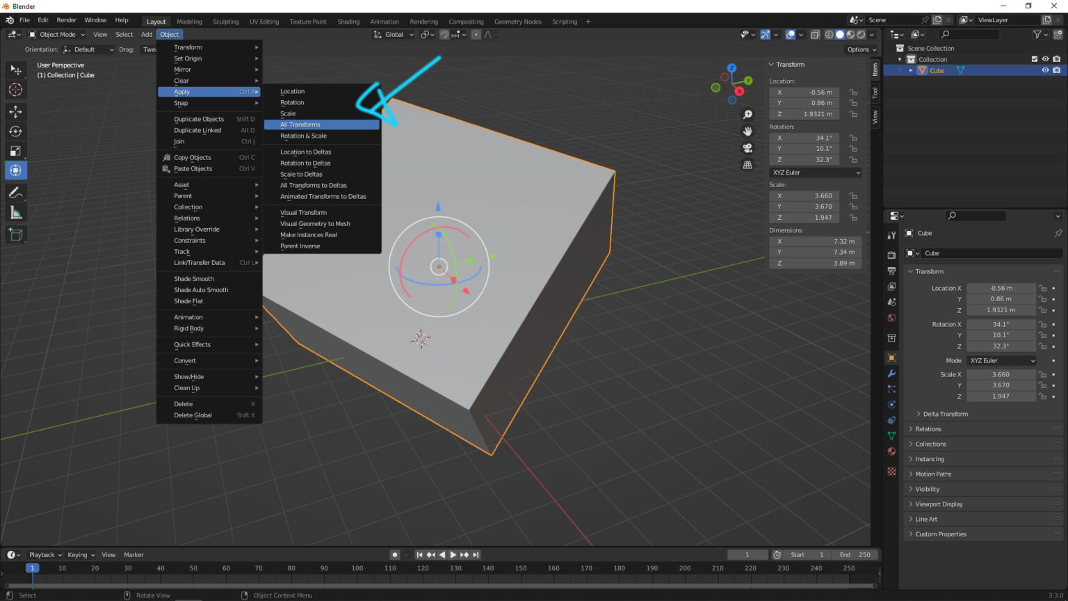 blender-apply-transform-in-location-rotation-scale