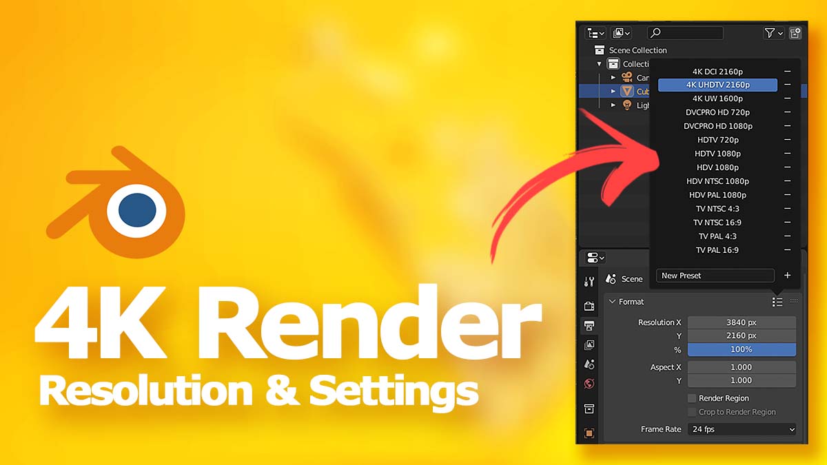 blender 4k render settings
