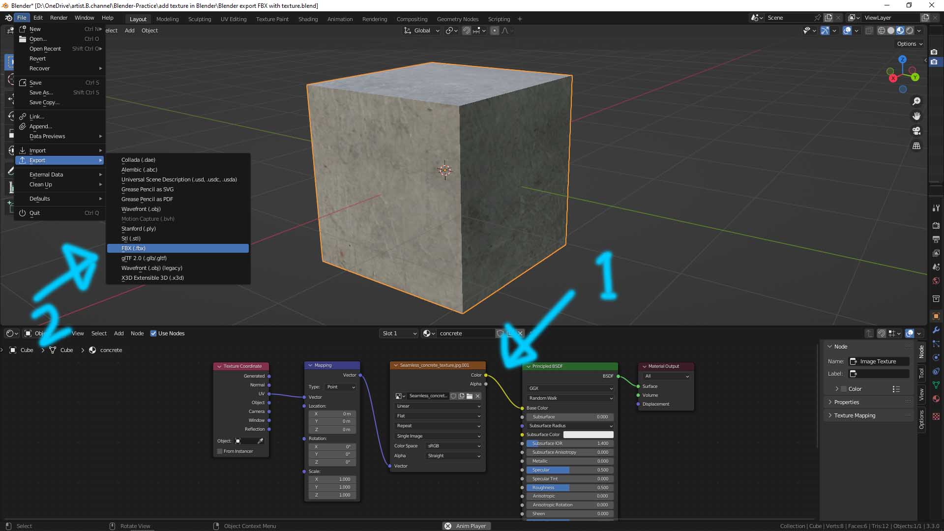 unity fbx exporter with textures