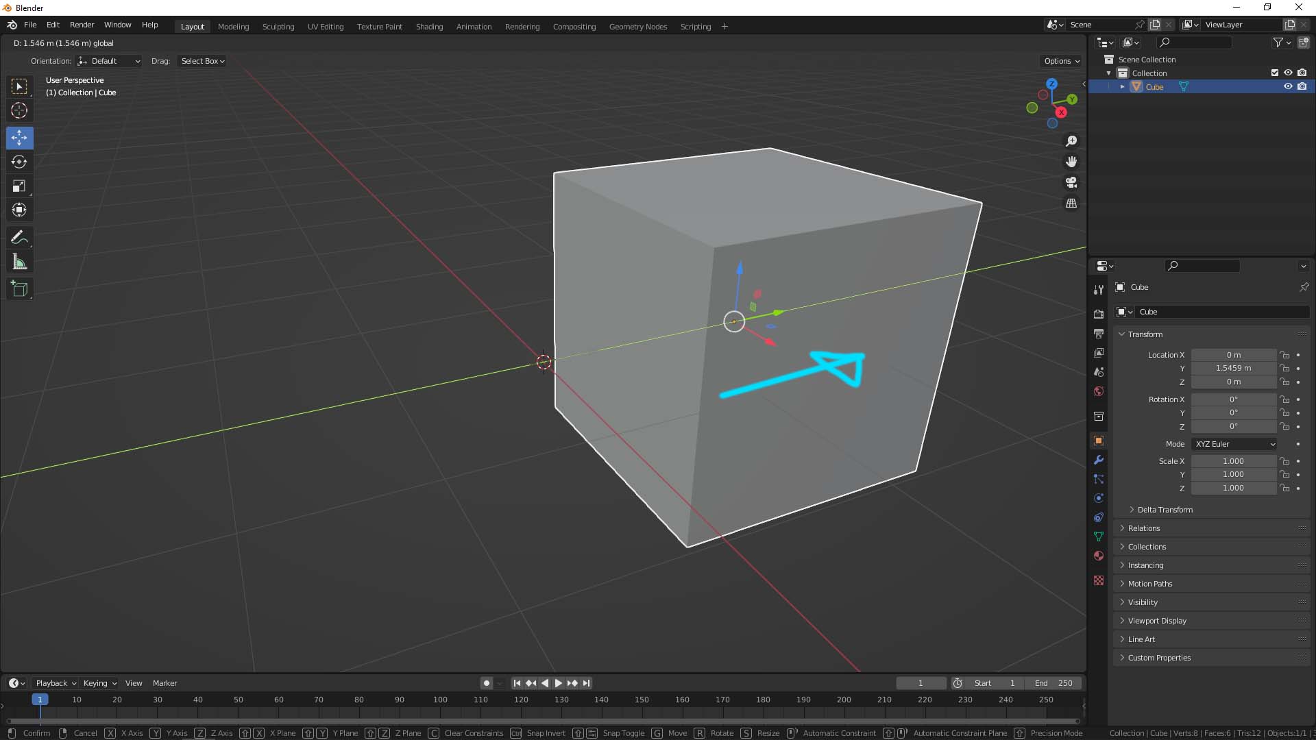 Blender how to move object