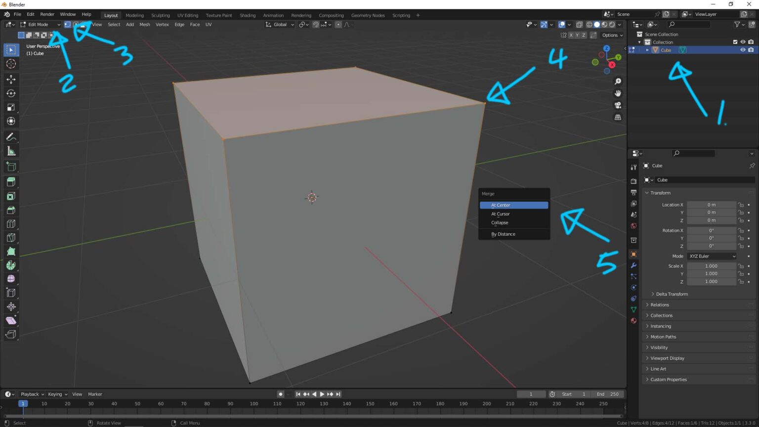 blender-merge-vertices