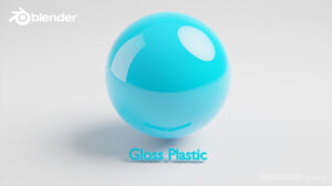 Blender Gloss Plastic Blue cgian com