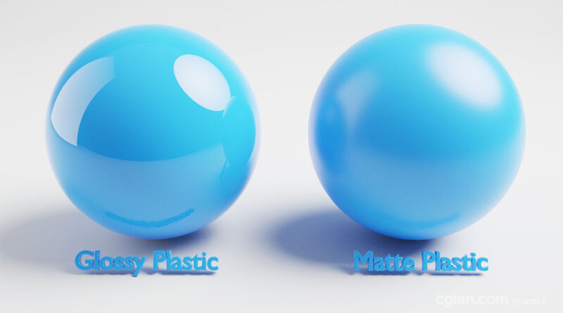 Blender plastic - glossy vs matte