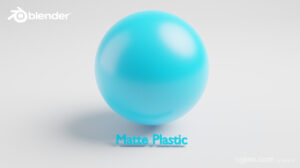Blender Matte Plastic Material