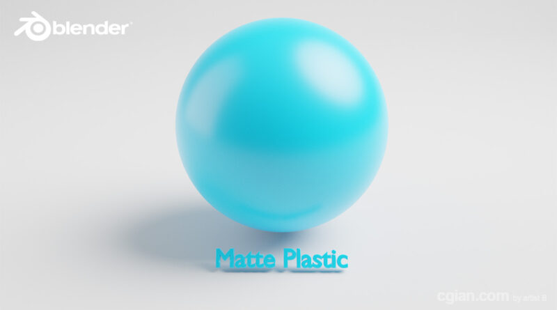 Blender Matte Plastic Material