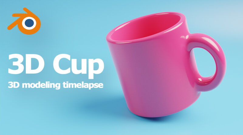 Blender cup 3D model
