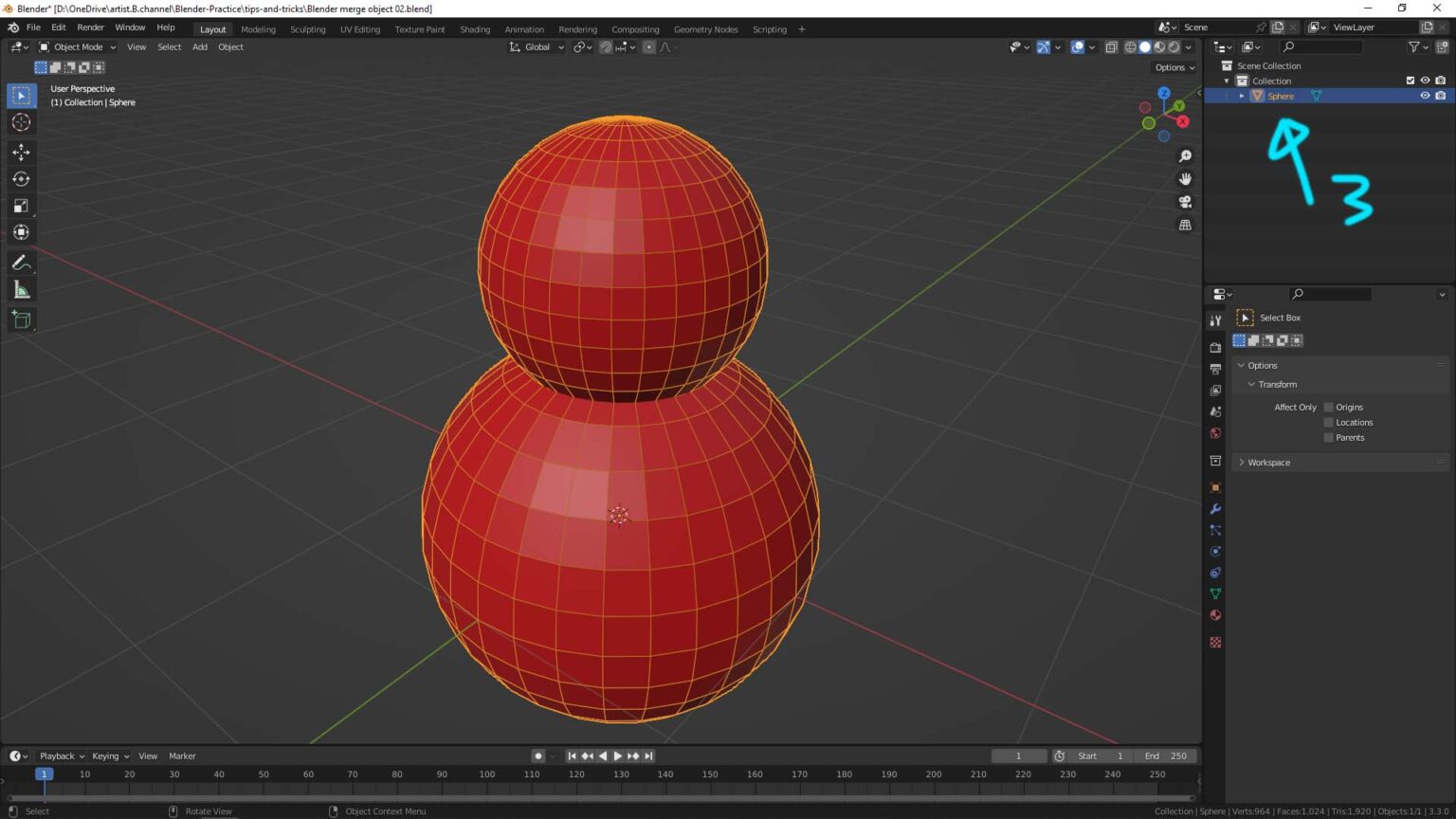 How To Merge Object In Blender