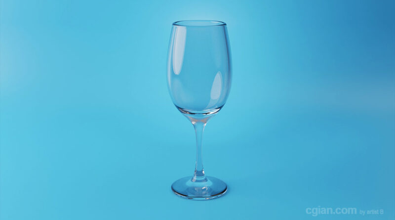 wine glass 3d model download