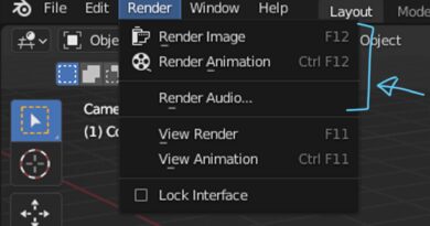 how to render in Blender