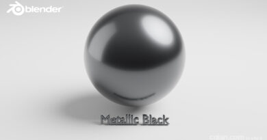 Blender Metallic Black