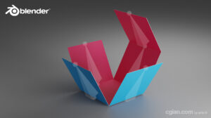 3D box folding animation in Blender