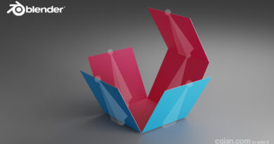 3D box folding animation in Blender