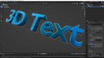 blender 3d text tutorial