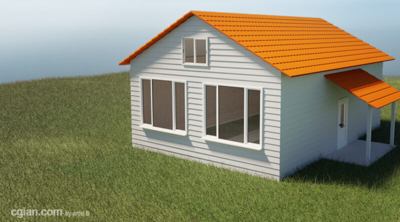 Blender How to model a house