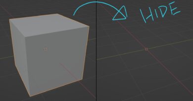 Blender Hide Selected Objects