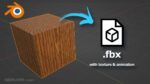 Blender How to export FBX file wih texture and animation cgian copy