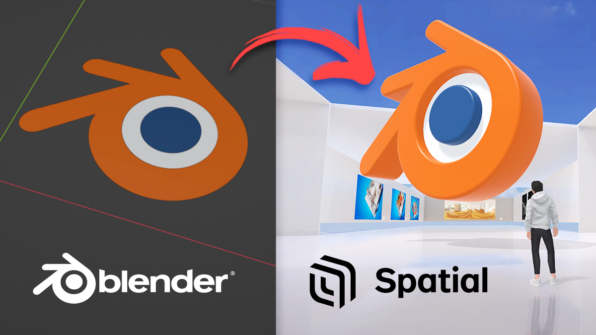 How to make 3D model from Blender to Metaverse, Spatial.io