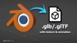 blender to glb gltf file