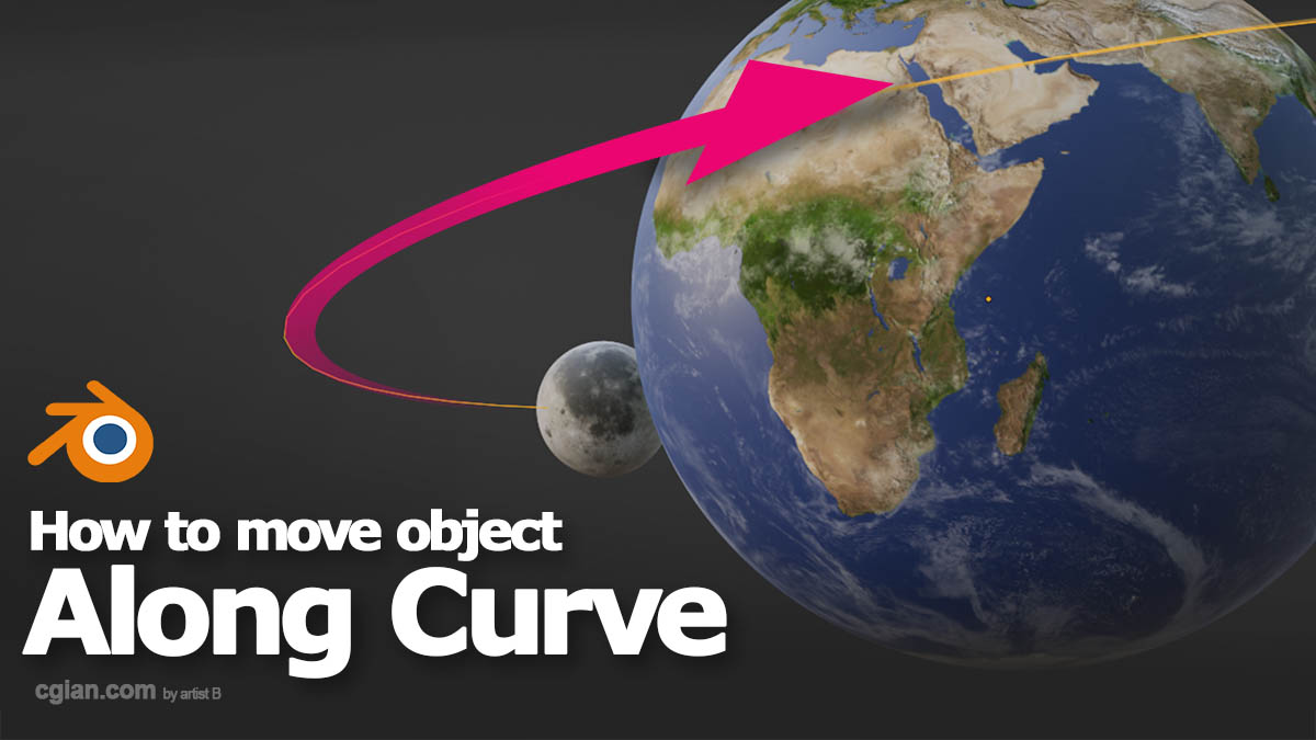How to move object along curve in Blender