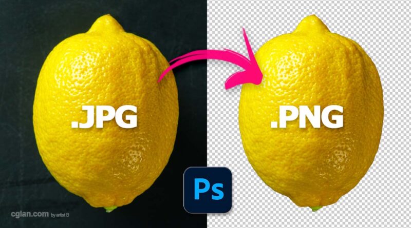 Photoshop JPG to PNG