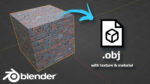 Blender export OBJ