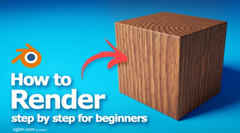 Blender How to render step by step