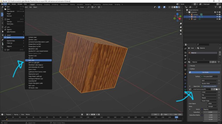 Blender Import And Export FBX File With Textures