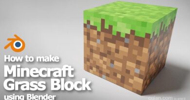 Minecraft grass block blender