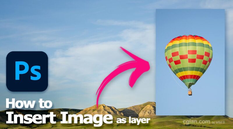 how to insert image in Photoshop