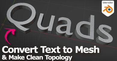 blender text to mesh