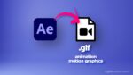 After Effects Export GIF animation with transparent background