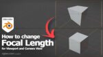 how to change focus length in Blender