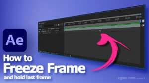 After Effects freeze frame and hold last frame