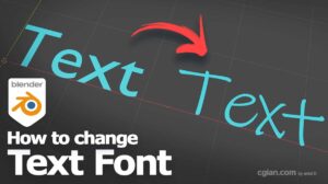 Blender Change Font Type