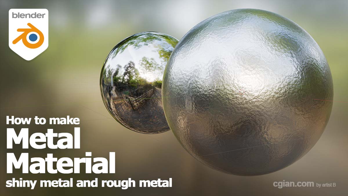How to make shiny metal material and rough metal material with texture shader in Blender 4