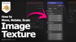 How to move and rotate image texture in Blender