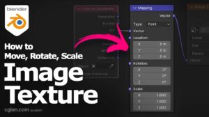 How to move and rotate image texture in Blender
