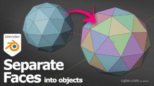 How to separate faces into objects in Blender