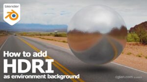 How to add HDRI as environment background in Blender