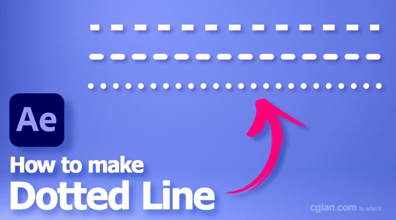 After Effects Dotted Line
