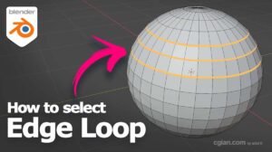 How to select edge loop in Blender