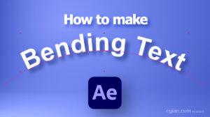 How to bend text in After Effects