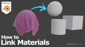 How to link materials in Blender